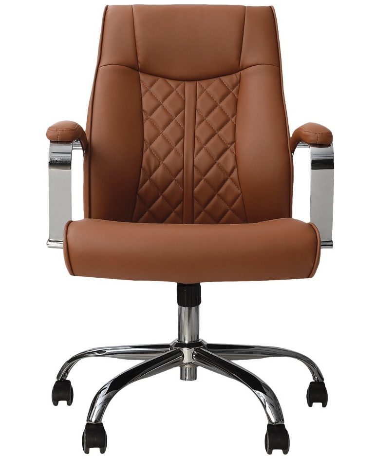 Monaco Manicure Client Chair in Capuchino Brown