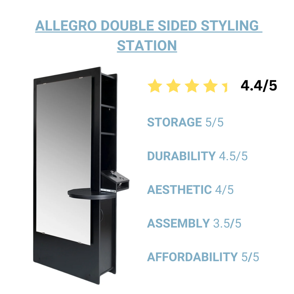 Allegro Double-Sided Styling Station, rated 4.4 out of 5 stars.