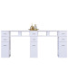 J&A Double White Granite Top Manicure Table-image10