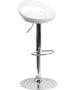Contemporary Black Plastic Adjustable Height Stool-image5