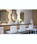 Contemporary Quilted Vinyl Adjustable Stool with Chrome Base-image14