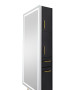 Pibbs 9110 Lumina LED Salon Mirror & Storage Server w/ Legs-image12