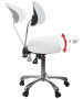 Silver Fox 1025B Adjustable Round Stool w/ Back-image4