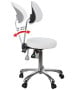 Silver Fox 1025B Adjustable Round Stool w/ Back-image3