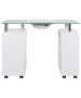 J&A Glass Top Manicure Table w/ Draft Fan-image3