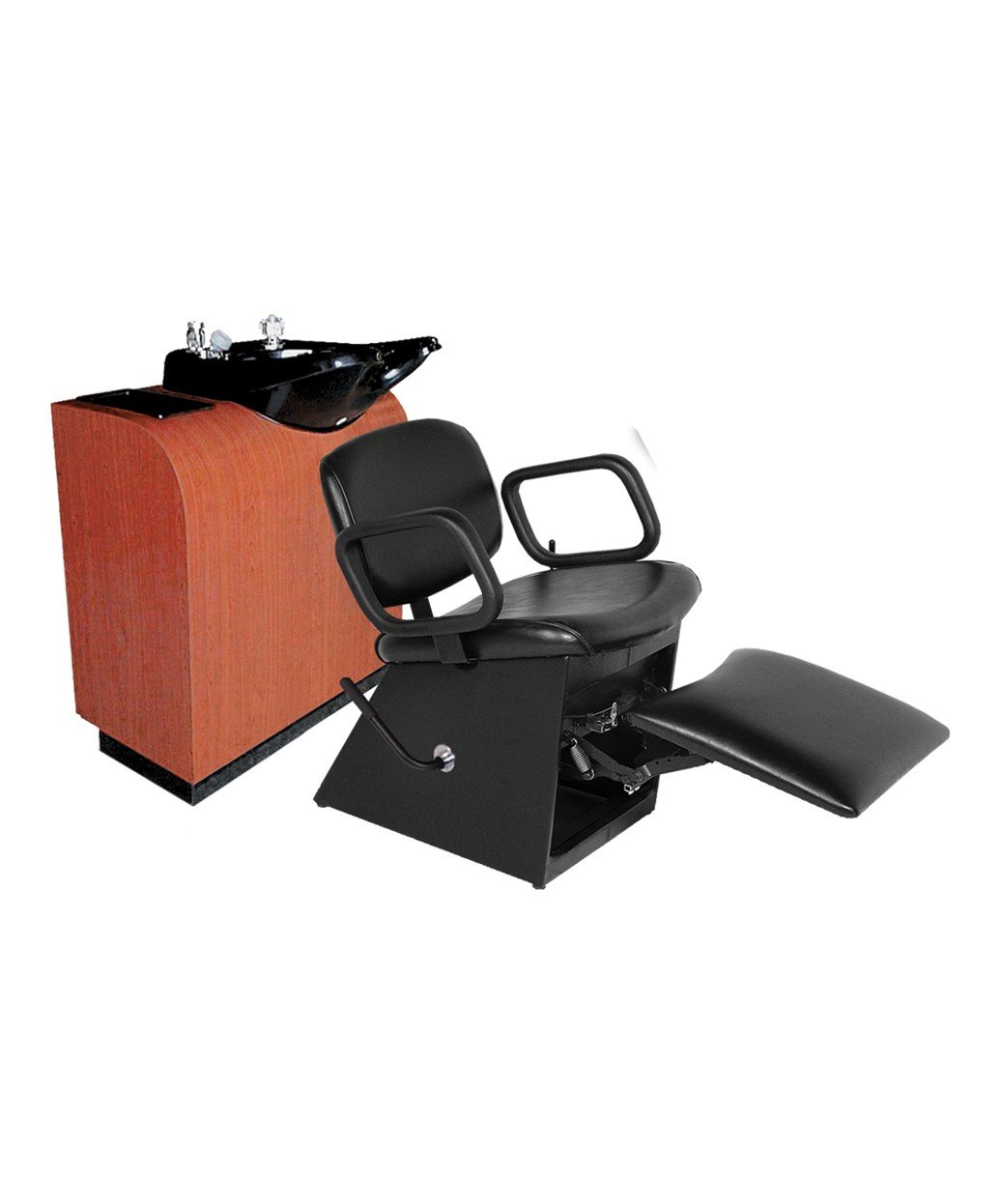 Collins QSE 1850L Lever-Control Shampoo Chair w/ Leg-Rest