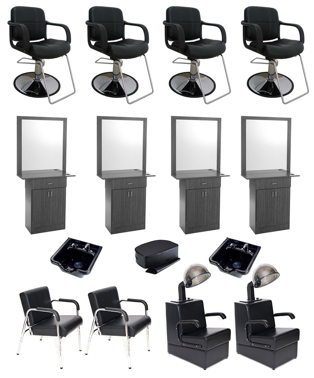 4 Operator Miami w/ Mirror Salon Package