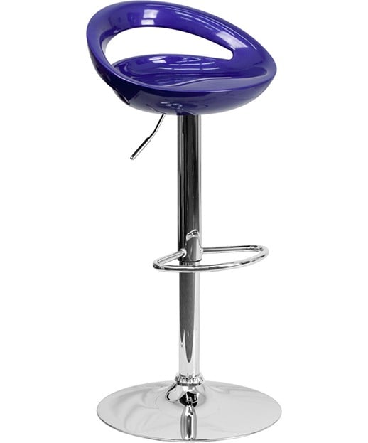 Plastic swivel outlet bar stools