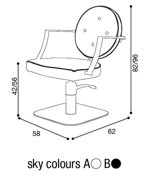 Salon Ambience CH-040 Camille Styling Chair