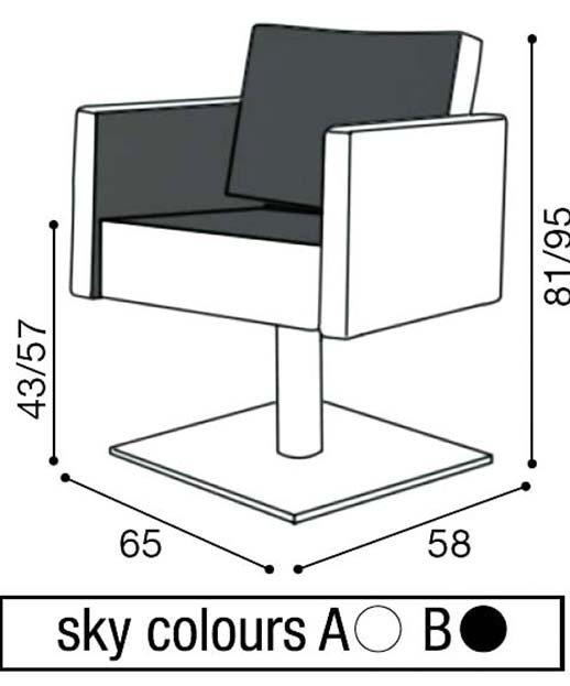 Salon Ambience SH-890 Square Styling Chair