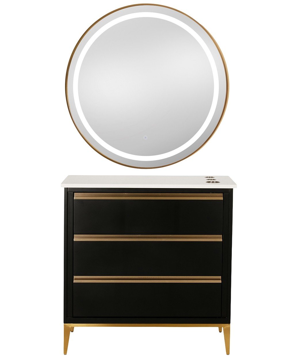 9550 Gold LED Mirror - 30" x 36" 
