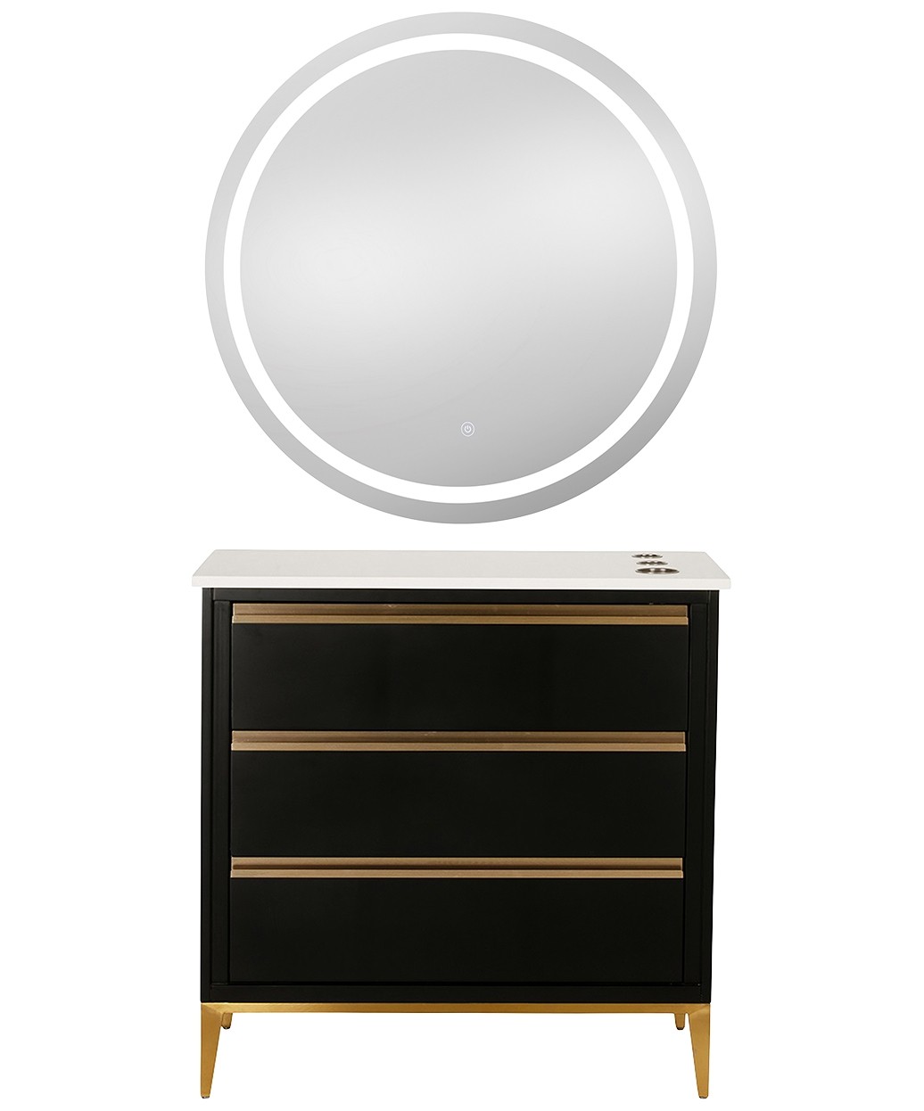 9550 Gold LED Mirror - 30" x 36" 