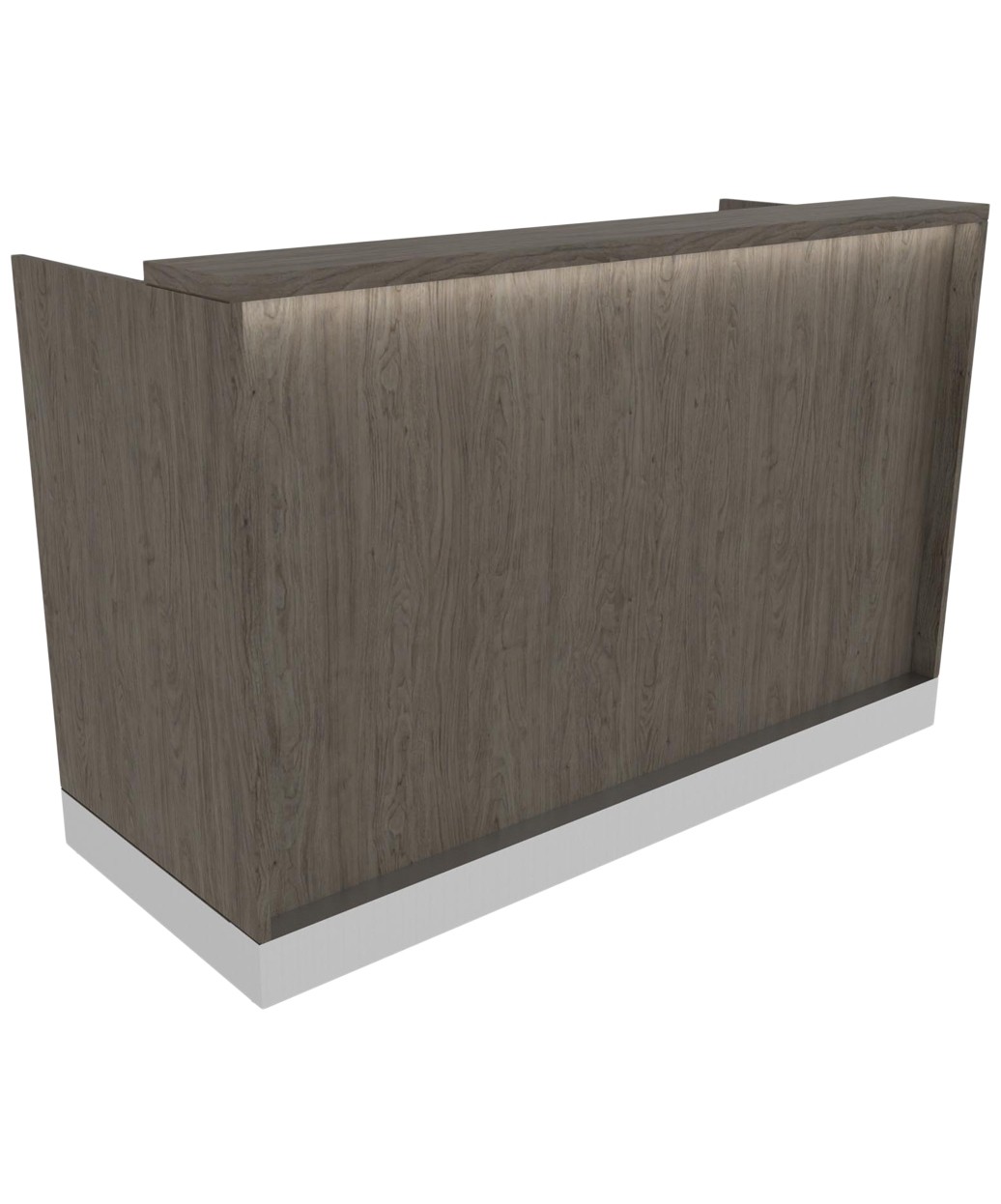 Collins E1165P-60 Nico Reception Desk w/ LED Light & Metal Toe Kick