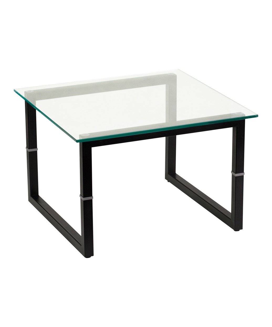 Contemporary Glass Reception End Table