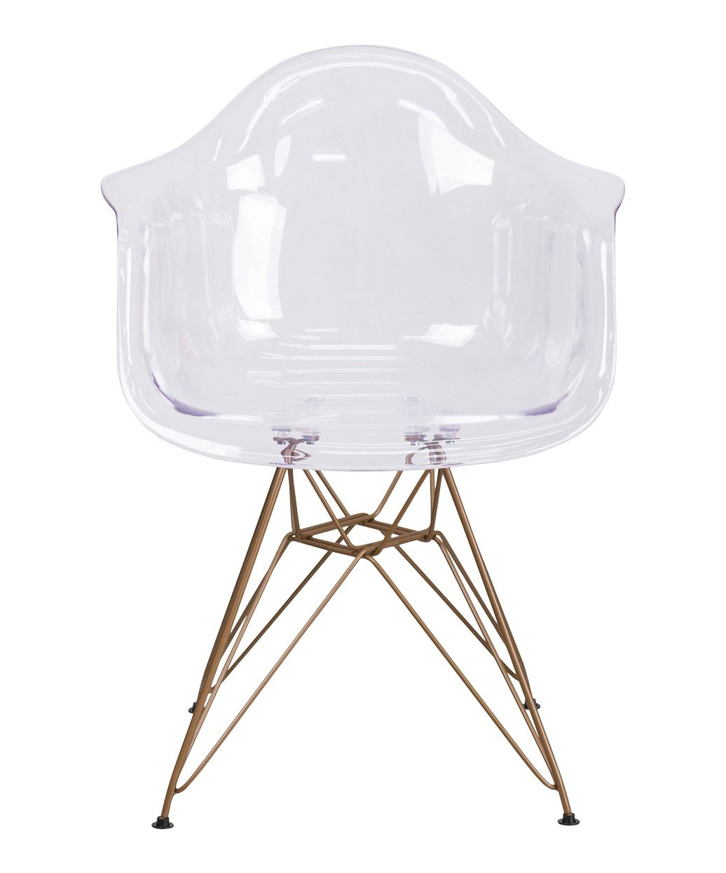 Allure Reception Chair With Gold Frame