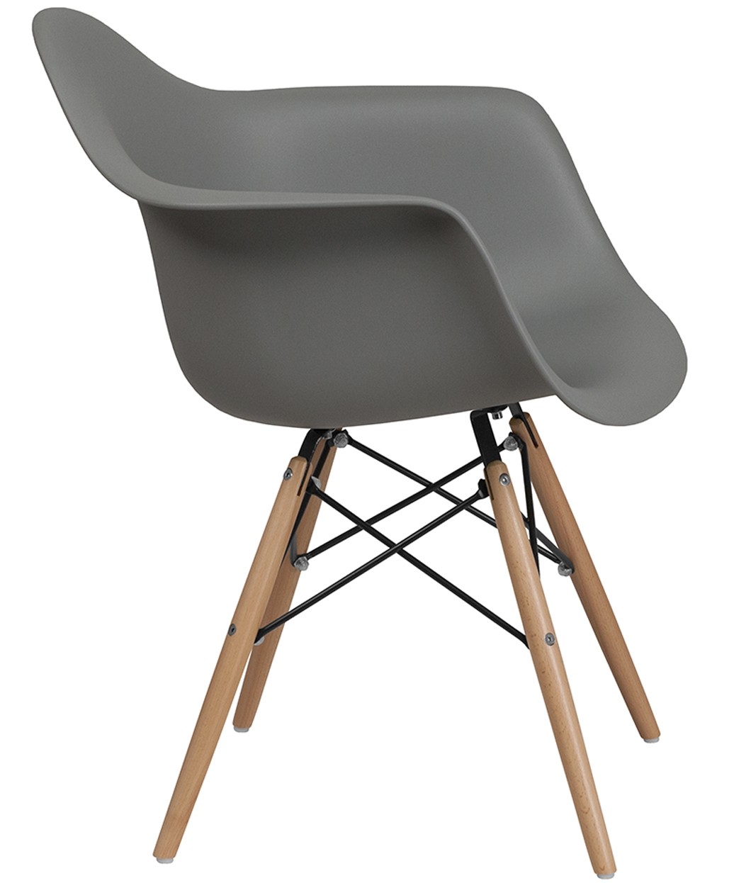 Clarke Reception Chair w/ Wood Base