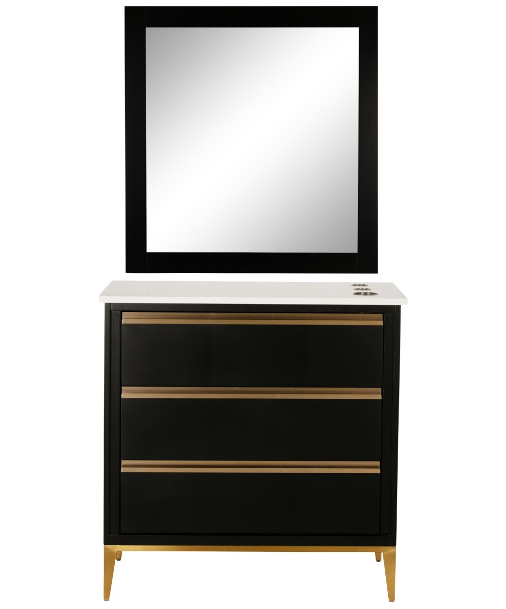 9550 Gold LED Mirror - 30" x 36" 