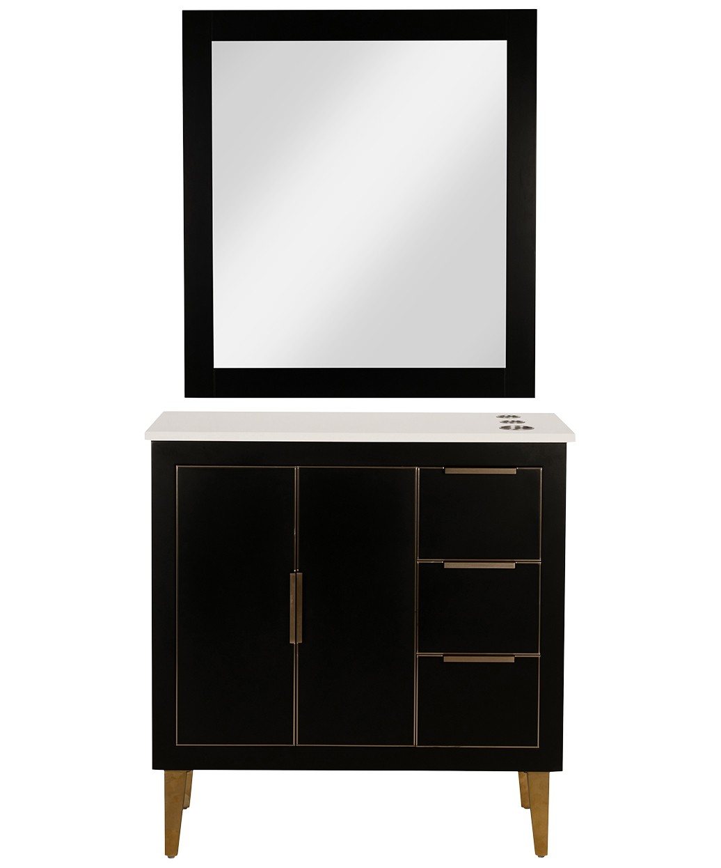 9550 Gold LED Mirror - 30" x 36" 