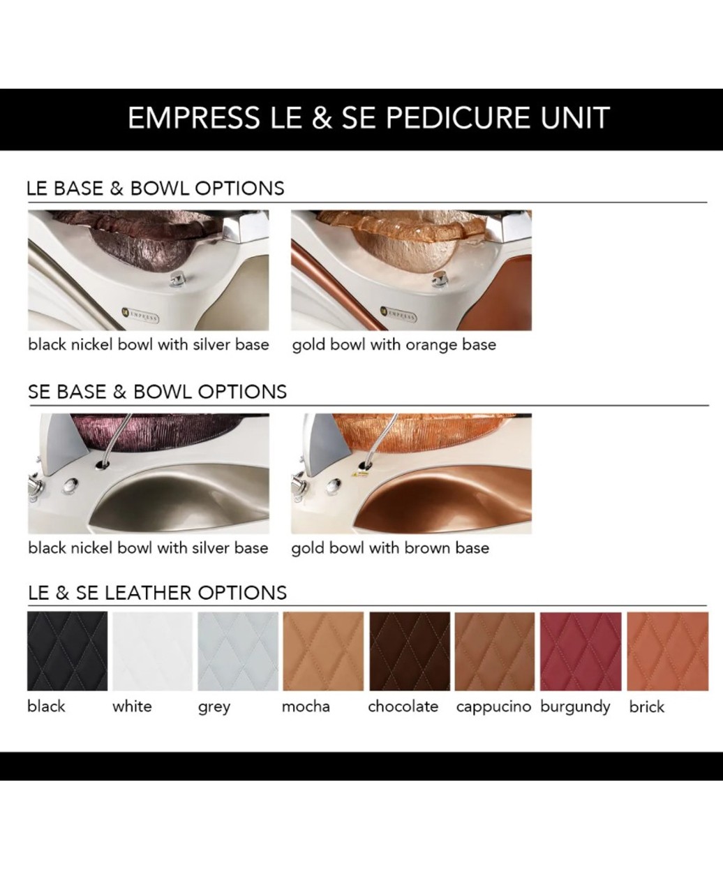 J&A Empress LE Pedicure Spa w/ Resin Bowl