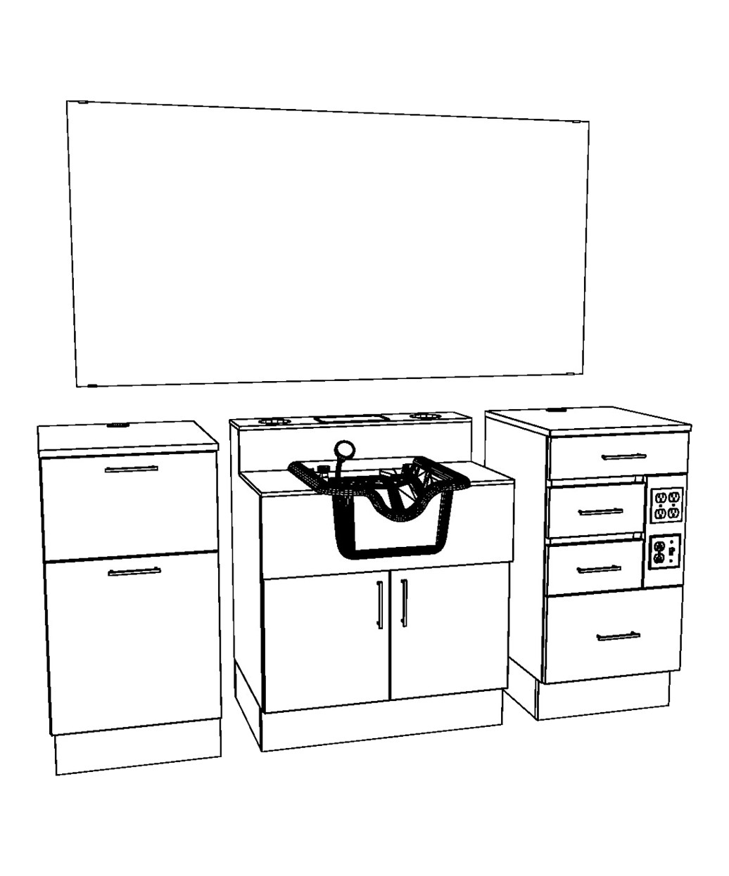 Collins 68A LaCarte Barber Station