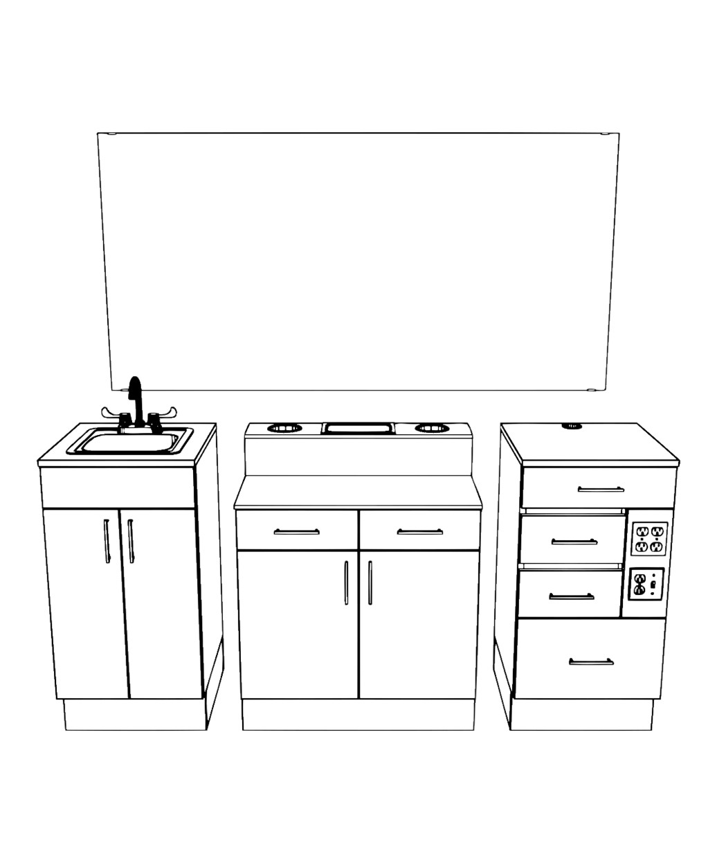 Collins 68C LaCarte Barber Station