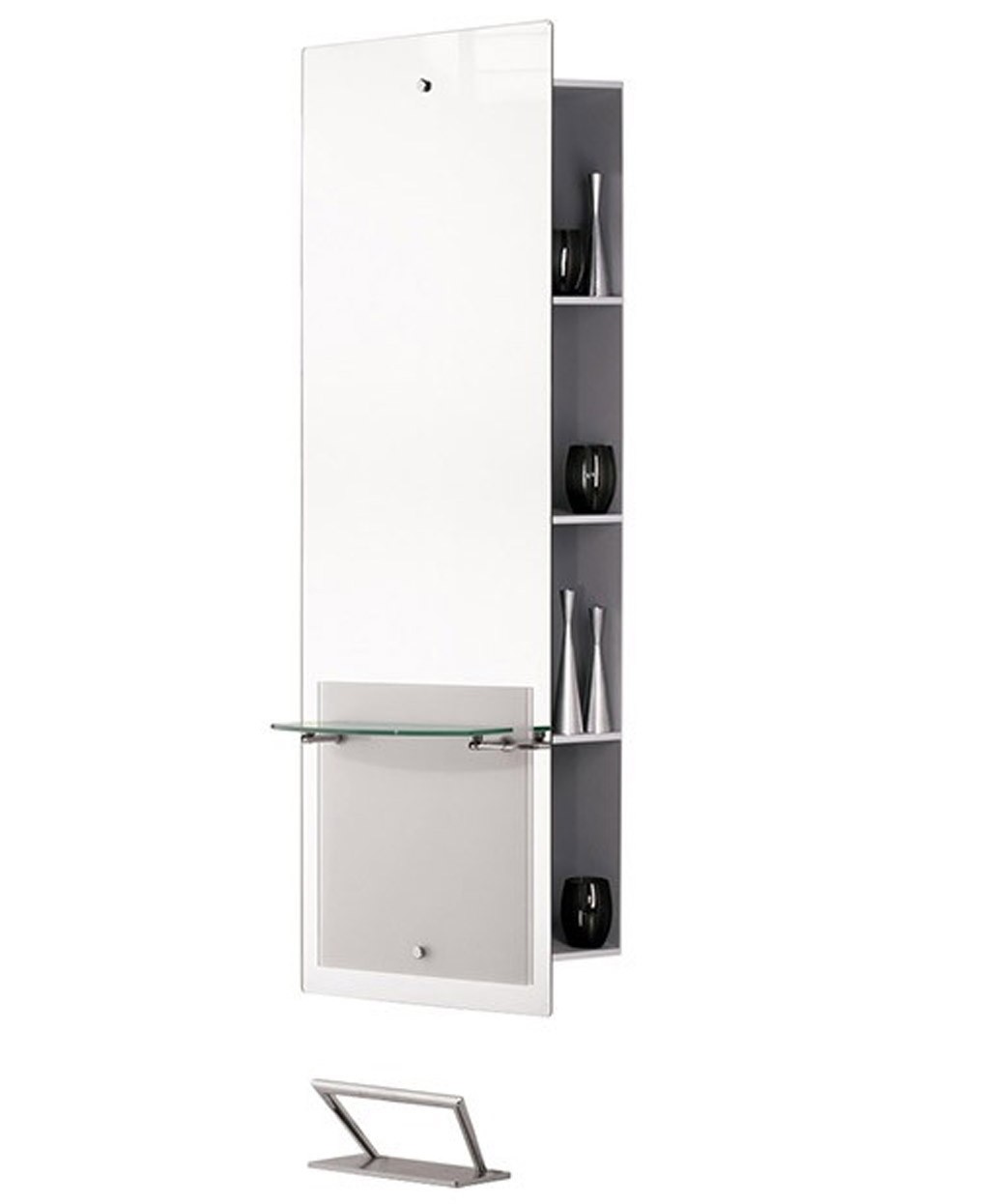 Salon Ambience Lisboa Mirror Styling Station w/ Storage