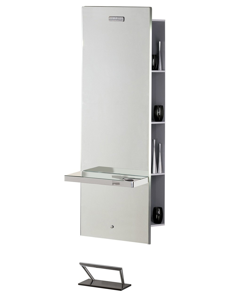 Salon Ambience Lunar Mirror Styling Station w/ Storage