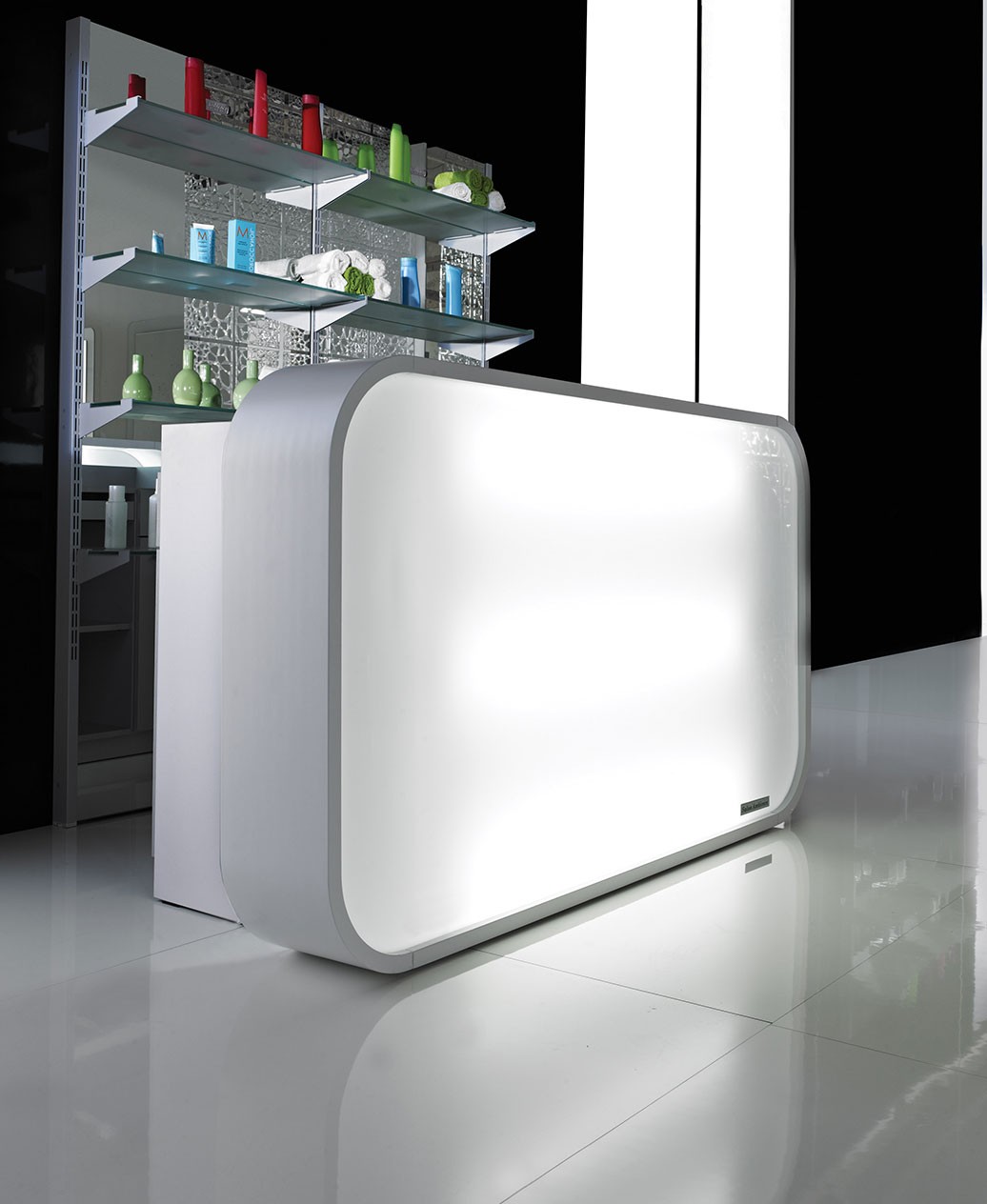 Salon Ambience Rd131 Matrix Italian Reception Desk W Led Lights