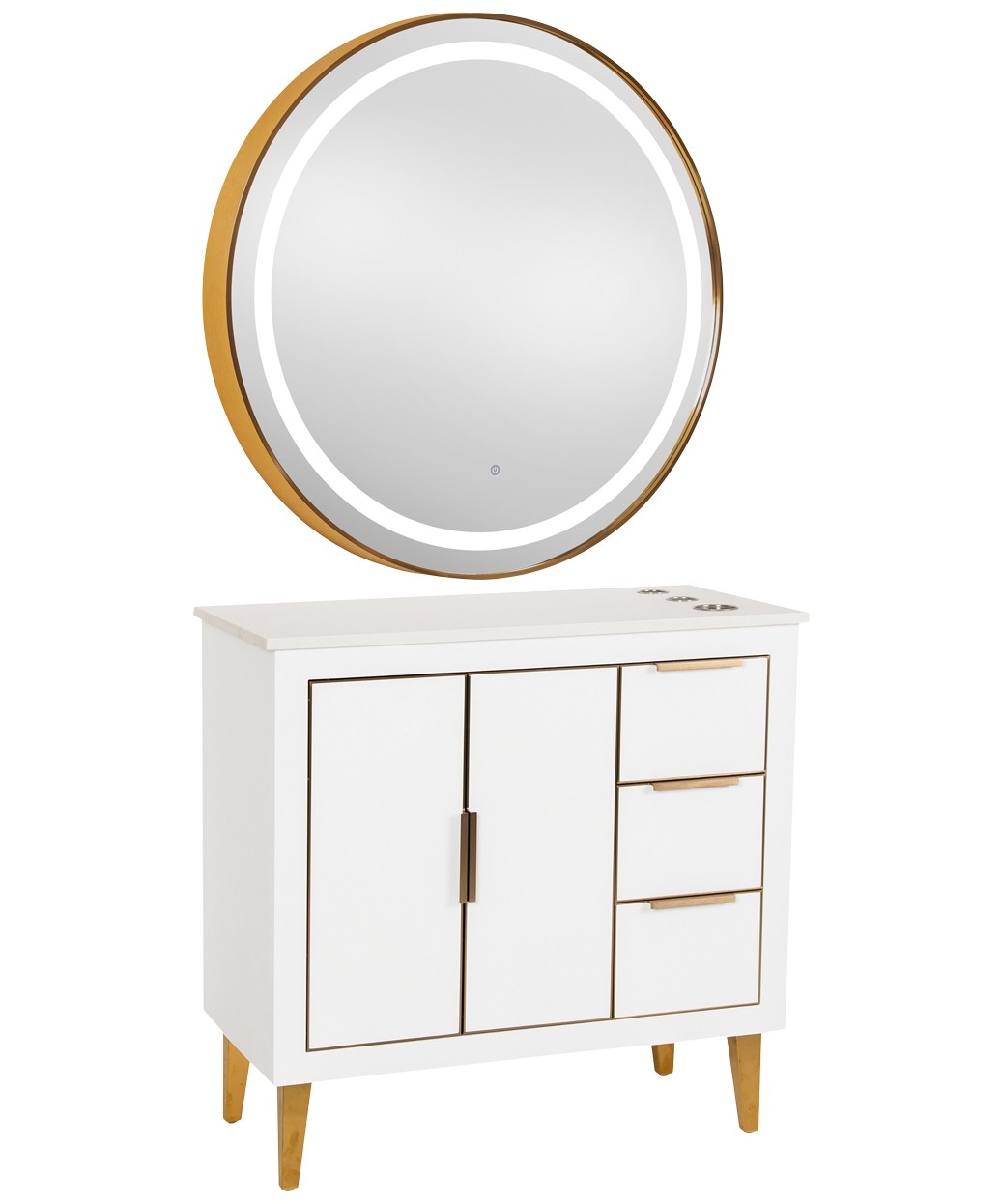 9550 Gold LED Mirror - 30" x 36" 