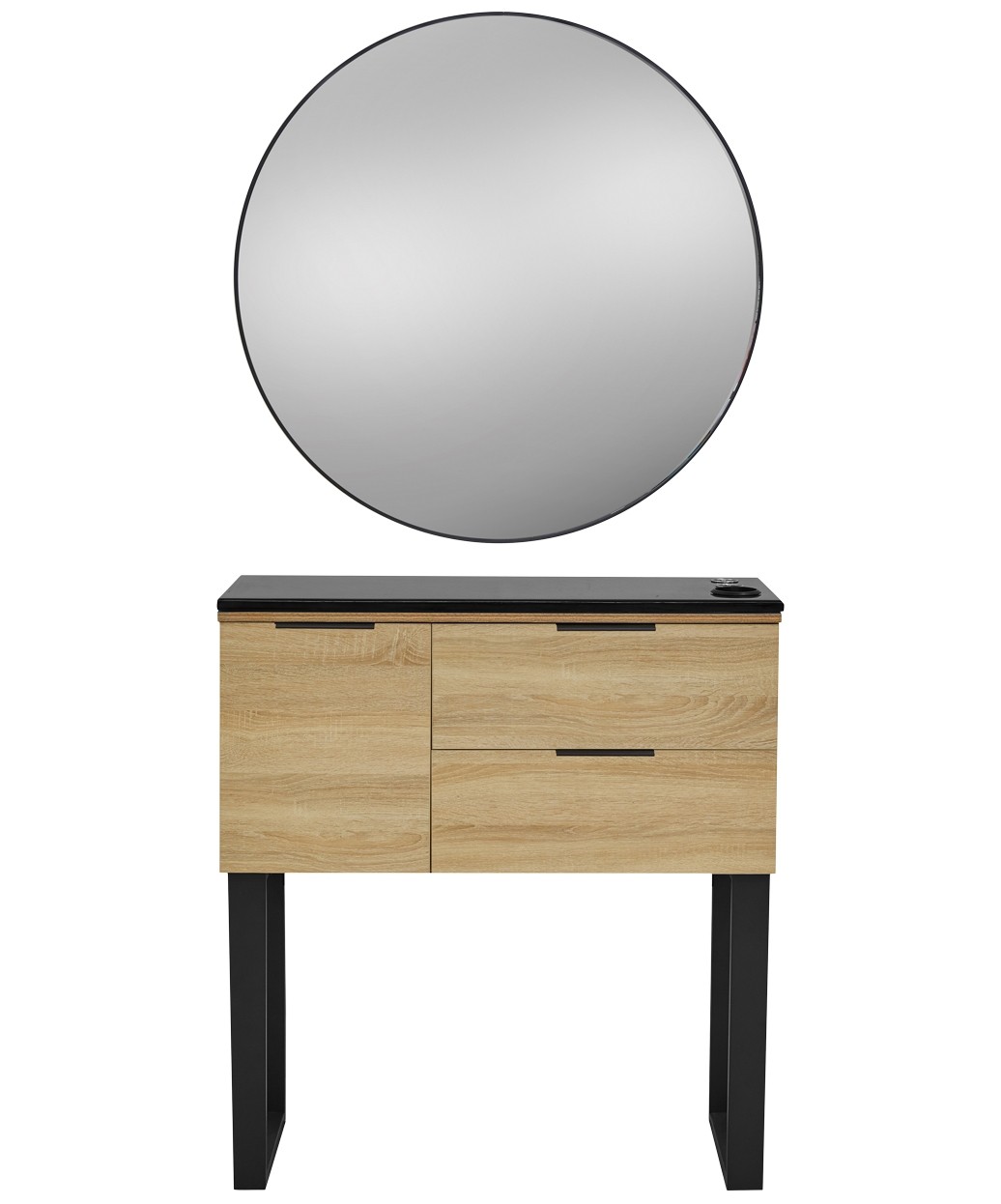 Pibbs 6002 Capri Styling Station w/ Legs & Standard Mirror