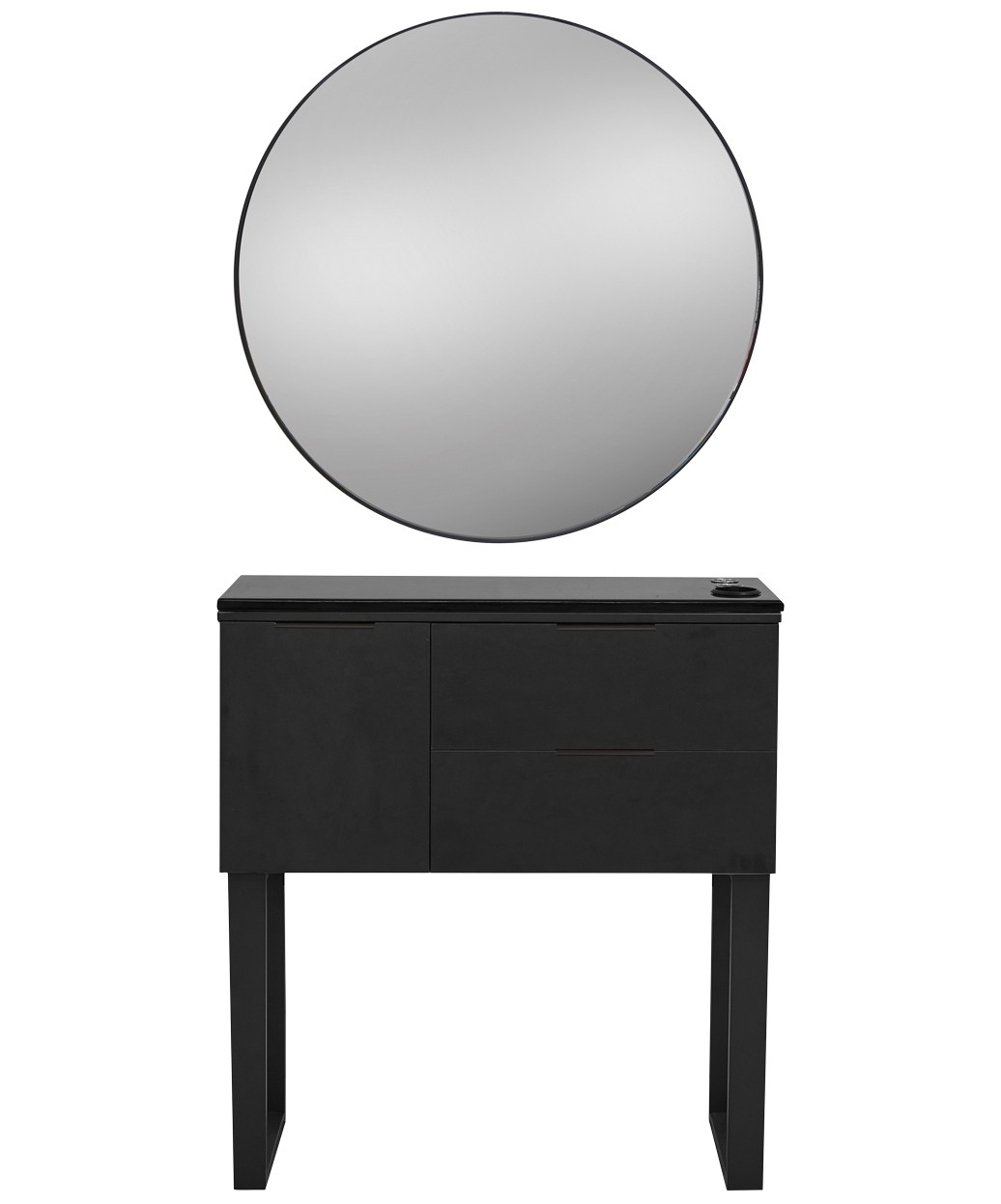 Pibbs 6002 Capri Styling Station w/ Legs & Standard Mirror