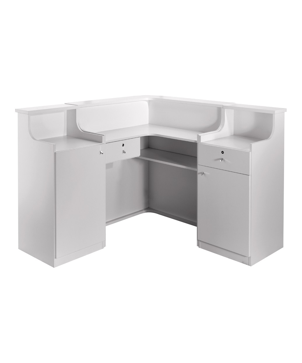 Salon Ambience RD216 Smart Italian Reception Desk w/ LED Light