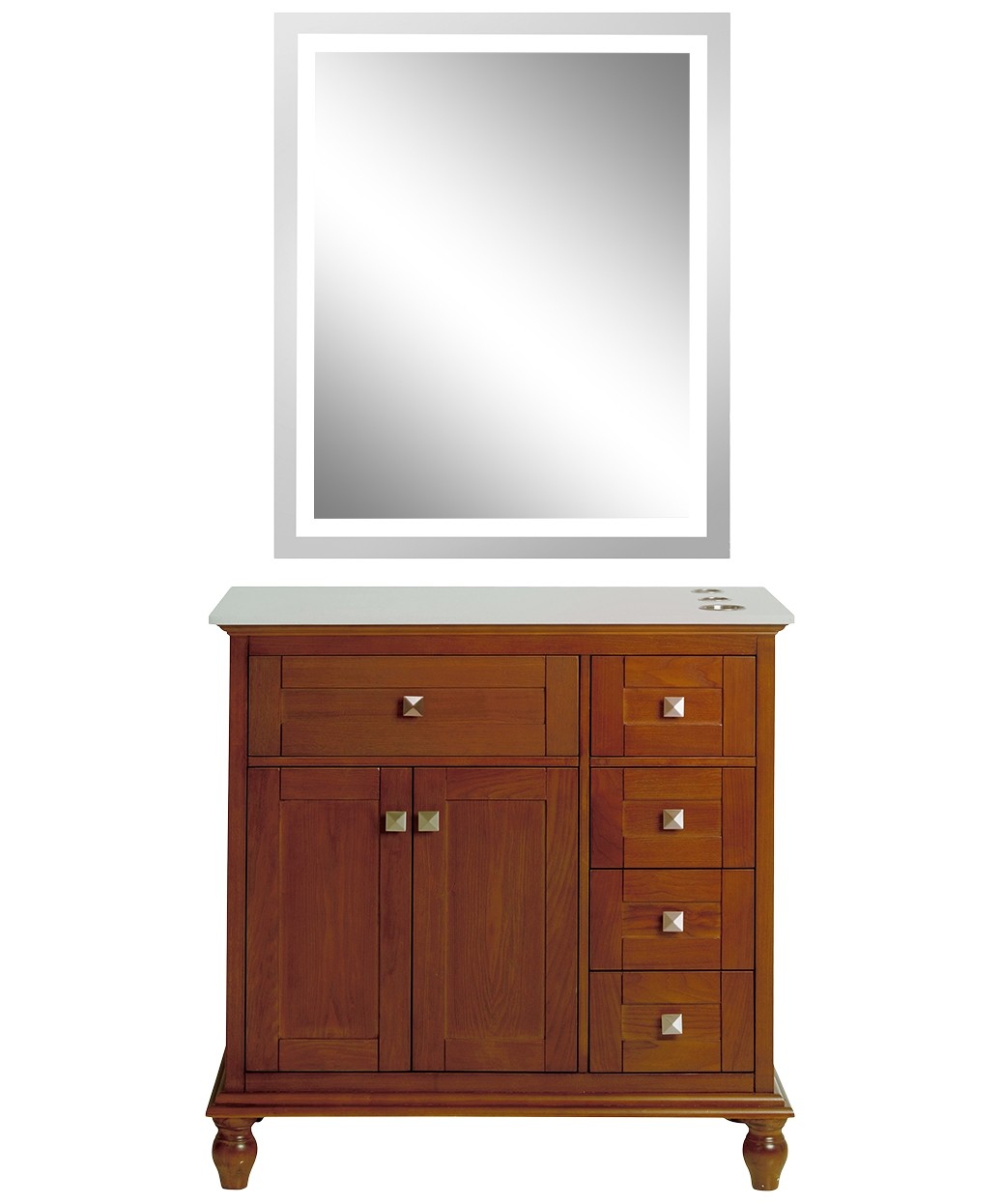 9550 Gold LED Mirror - 30" x 36" 