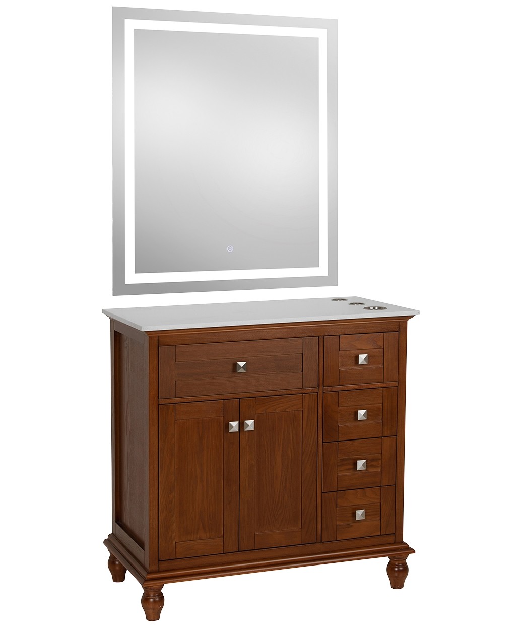 9550 Gold LED Mirror - 30" x 36" 