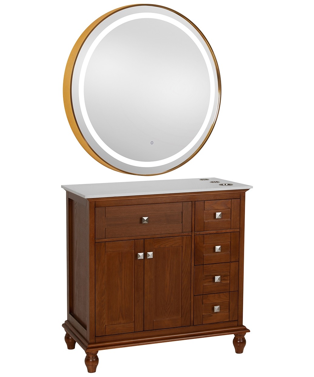 9550 Gold LED Mirror - 30" x 36" 