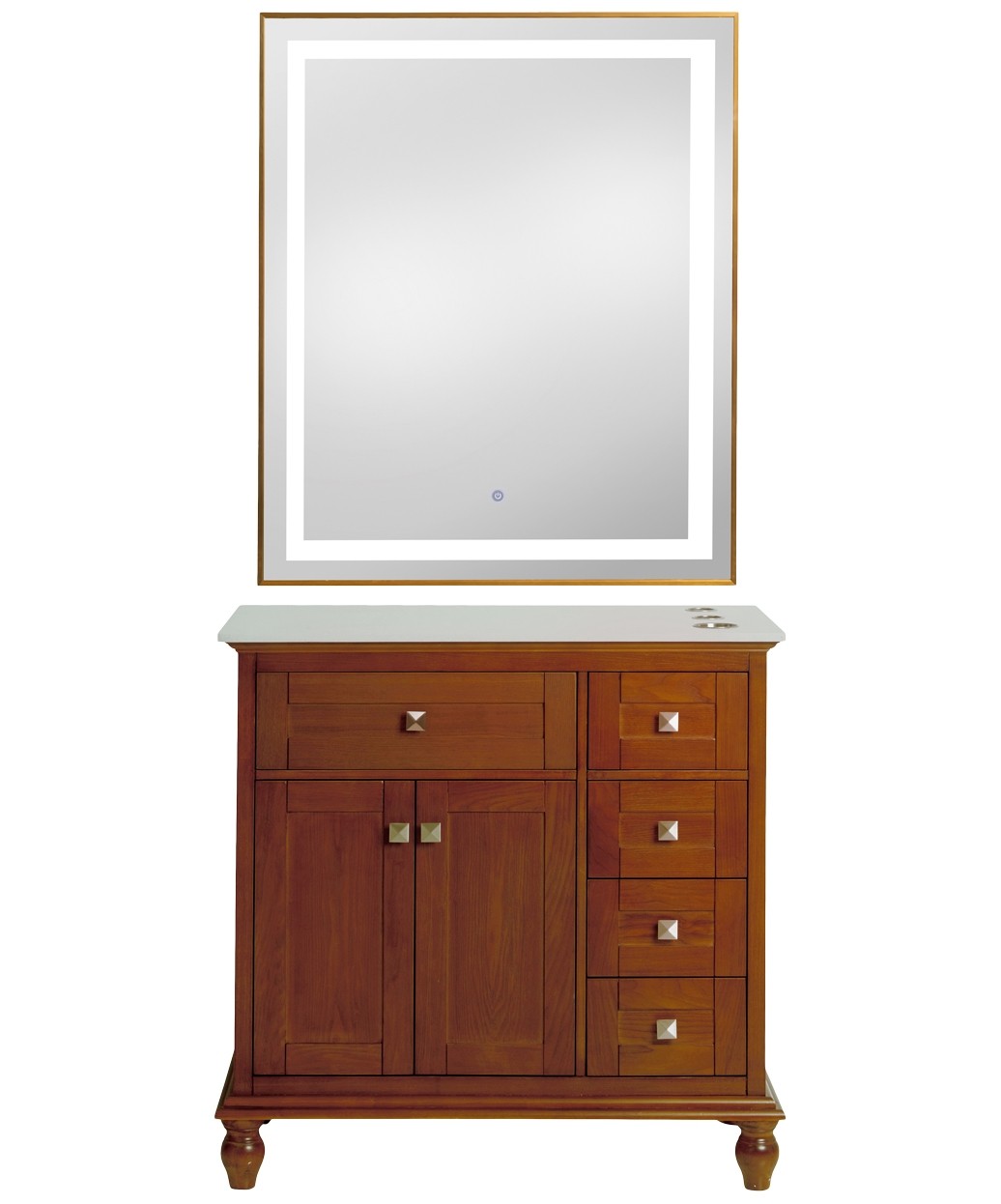 9550 Gold LED Mirror - 30" x 36" 