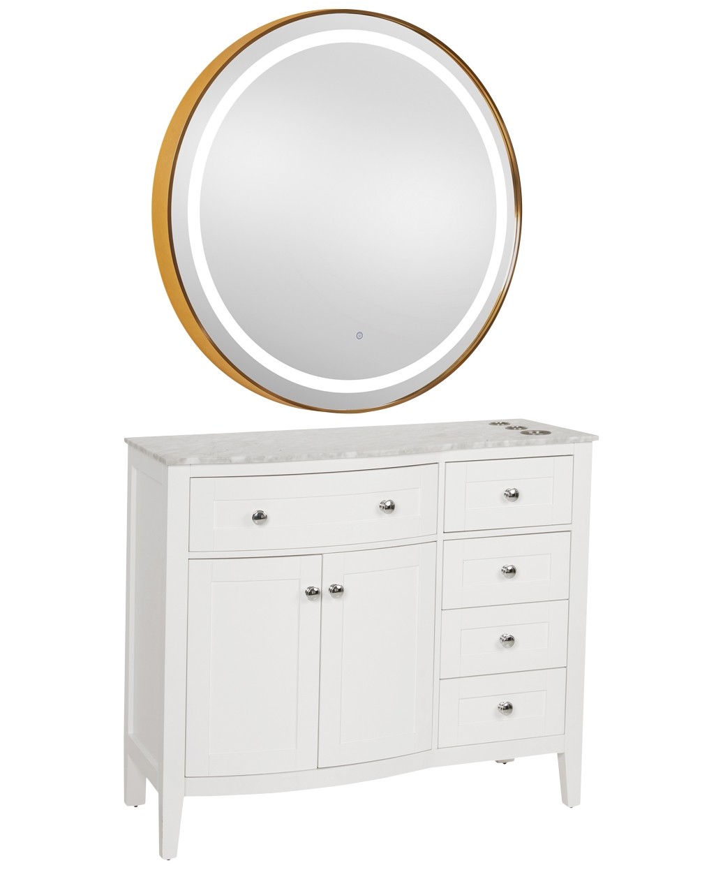 9550 Gold LED Mirror - 30" x 36" 