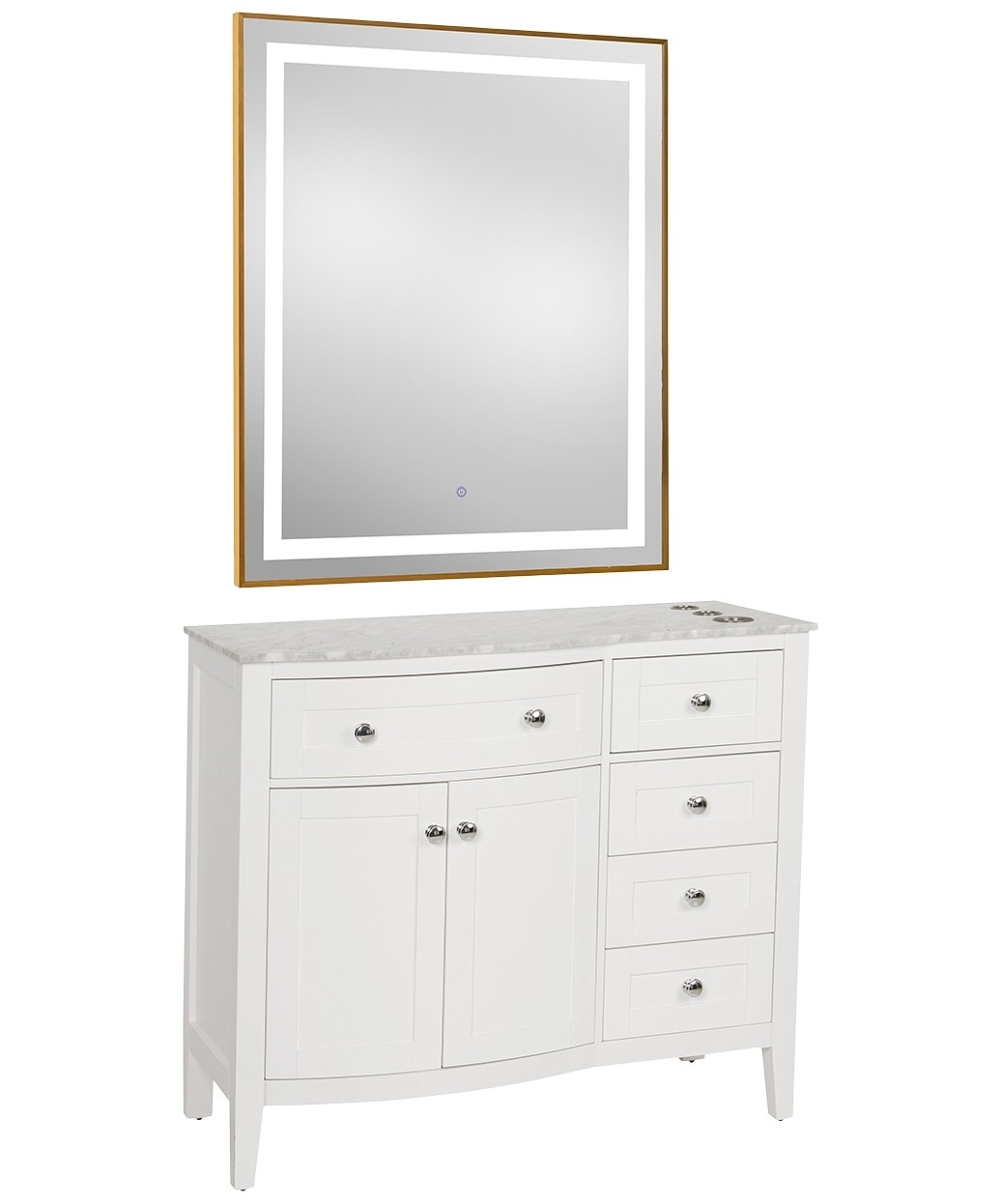 9550 Gold LED Mirror - 30" x 36" 