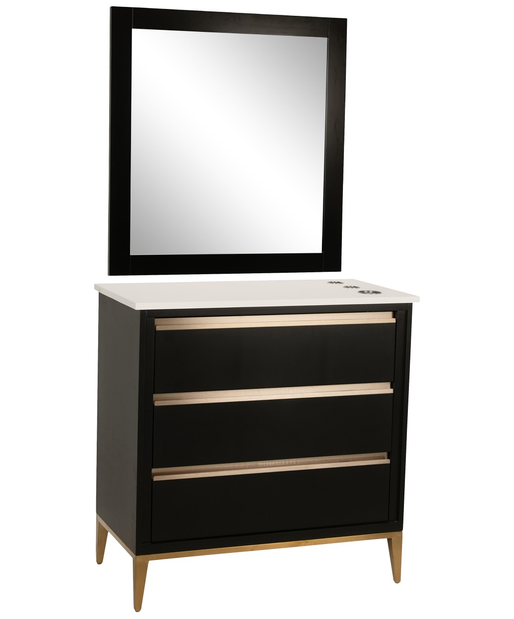 9550 Gold LED Mirror - 30" x 36" 