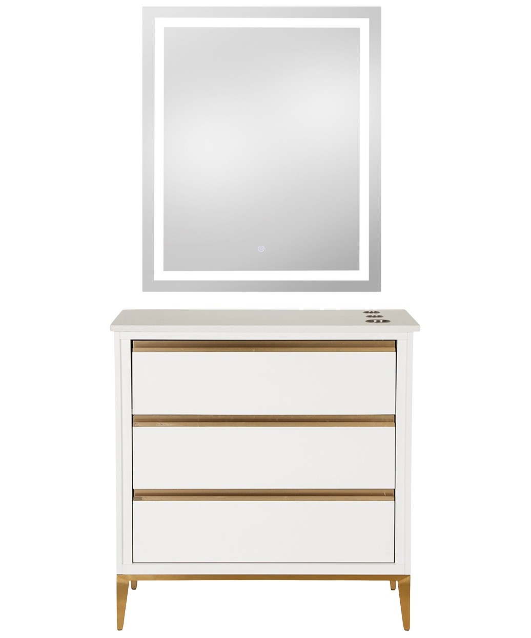 9550 Gold LED Mirror - 30" x 36" 