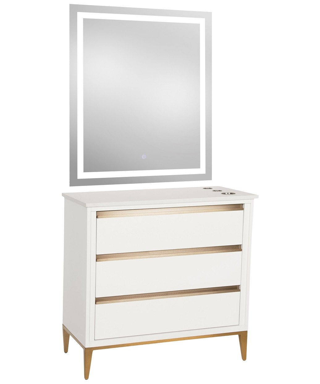 9550 Gold LED Mirror - 30" x 36" 