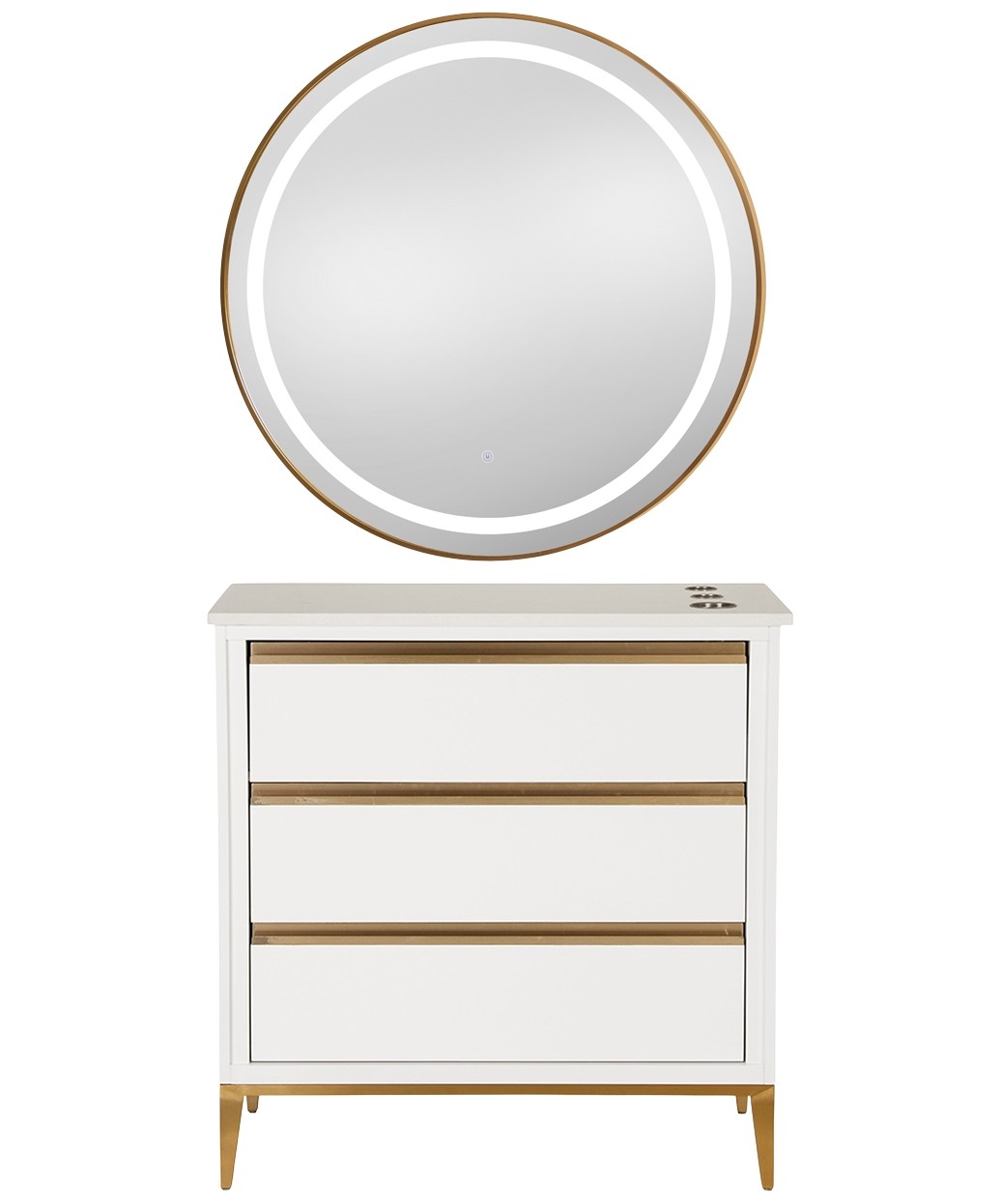 9550 Gold LED Mirror - 30" x 36" 