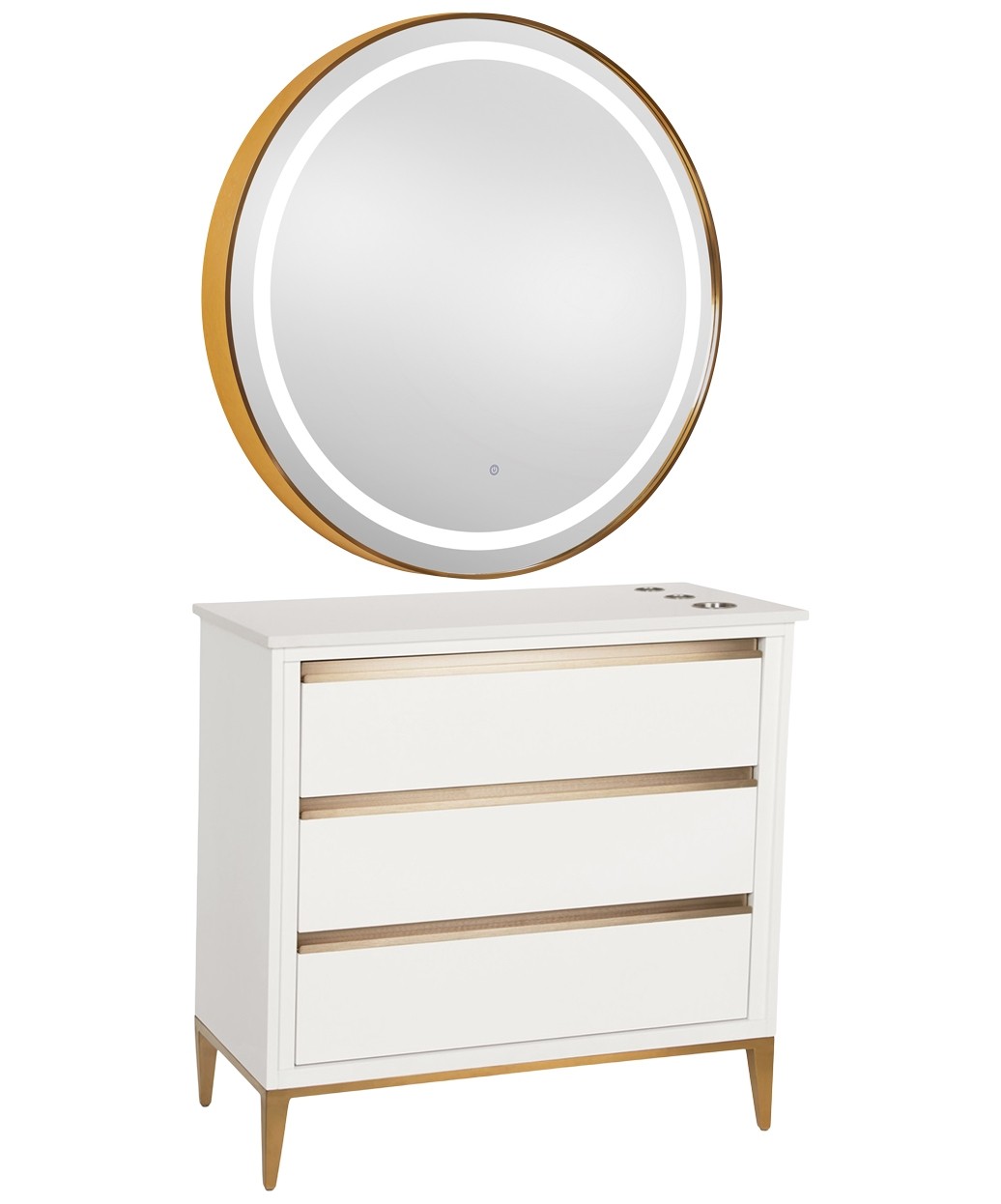 9550 Gold LED Mirror - 30" x 36" 