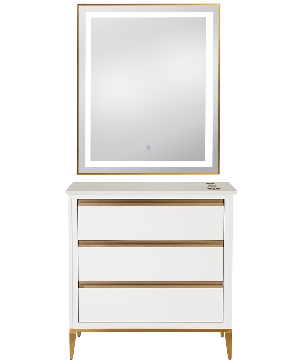 9550 Gold LED Mirror - 30" x 36" 