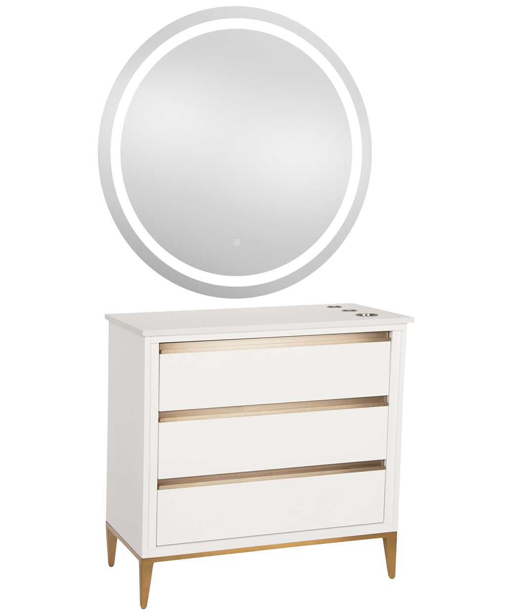 9550 Gold LED Mirror - 30" x 36" 