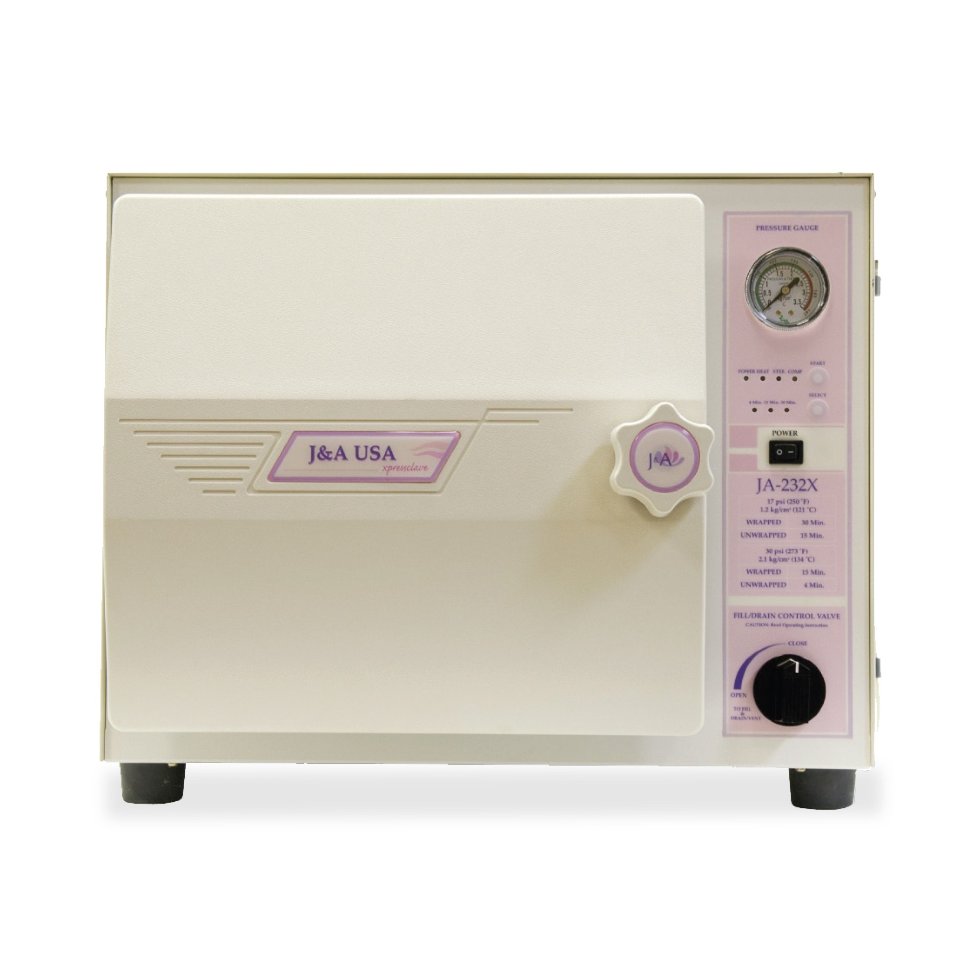 J&A Xpressclave Autoclave Stainless Steel Sterilizer for Salons Spas