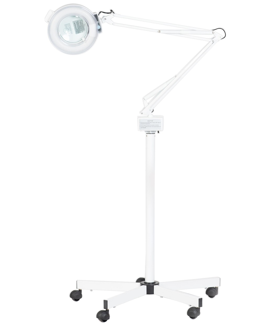 Marilyn Magnifying Lamp On Casters, Magnifying Lamp With Caster Base
