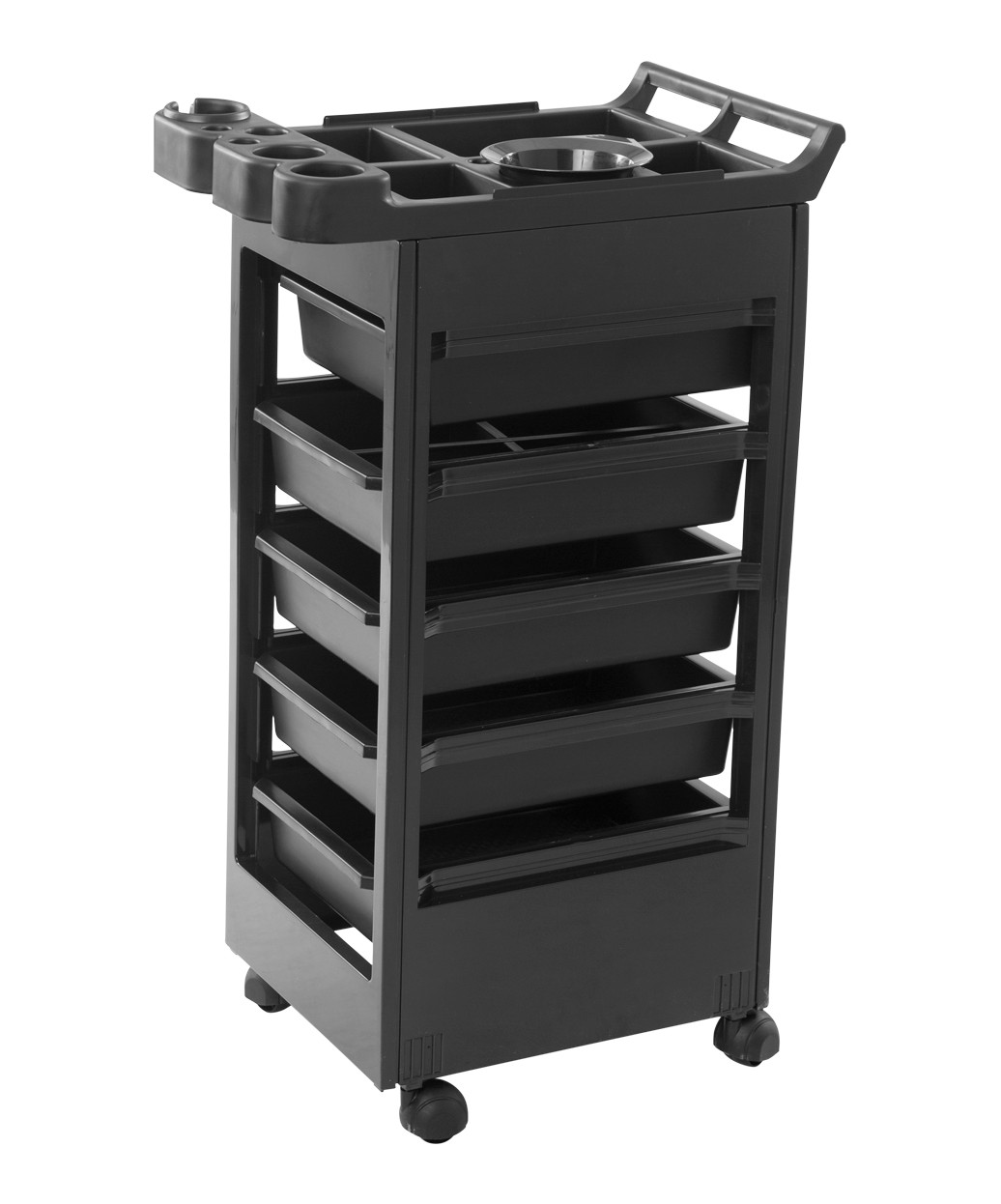 Salon Utility Cart / Trolley on Rolling Casters with 5 Drawers and