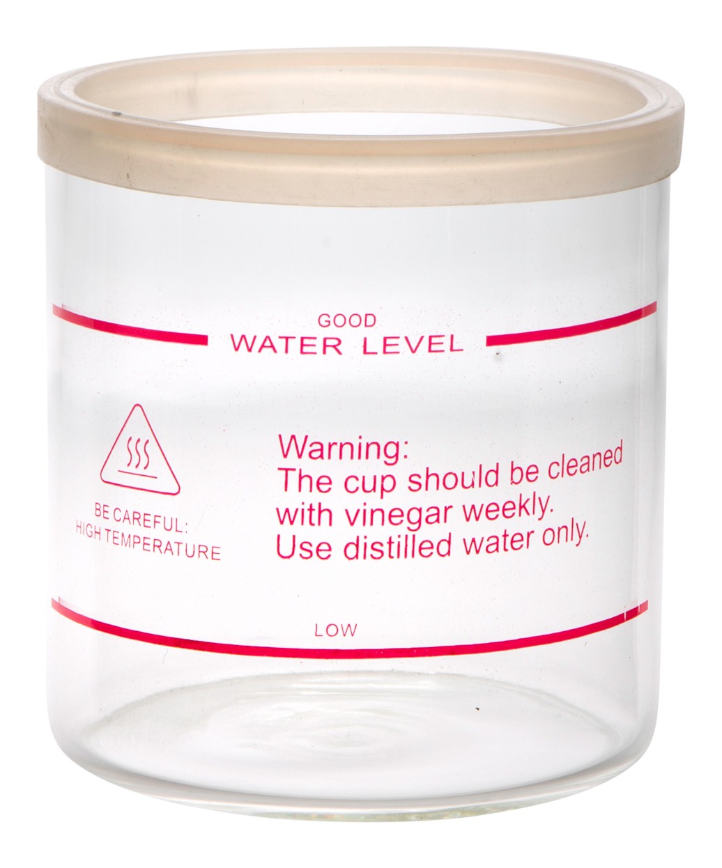 Glass Beaker Replacement for 10 in 1 Facial Steamer Tempered Glass with