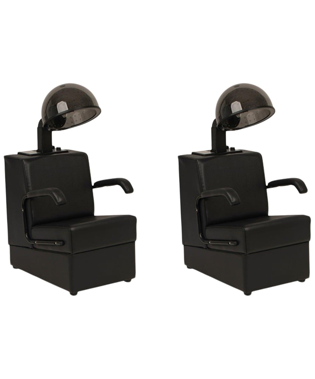 Kate Set of 2 Salon Dryer Chairs with Black 980 Watt XTRA HOT Seated